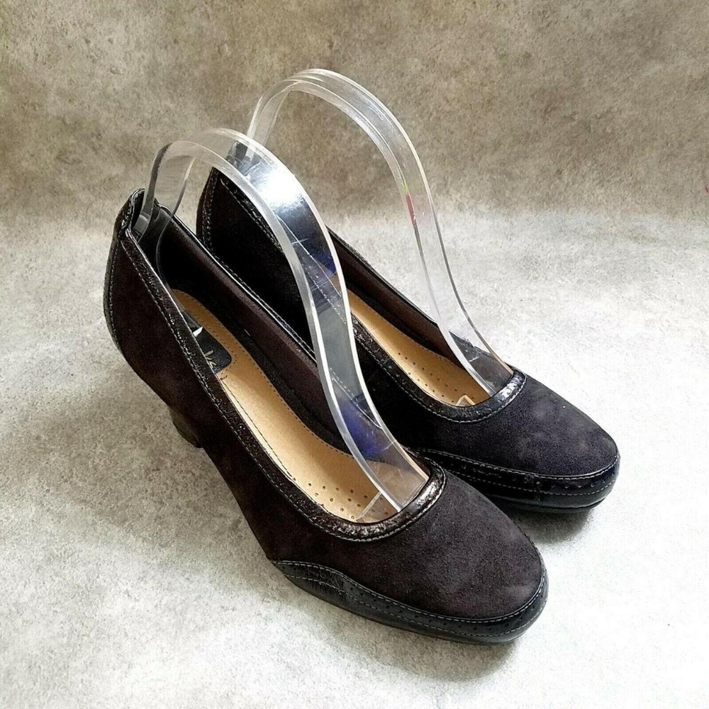 Clarks Women's Brown Leather Heels